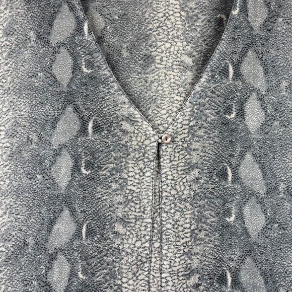 Oxygen Women Duster Cardigan Kimono Sheer Snakeskin Print Open Front 3X B107 - Picture 3 of 10